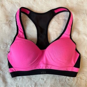 Victoria’s Secret Sport Bra VSX Hot Pink Black 34B